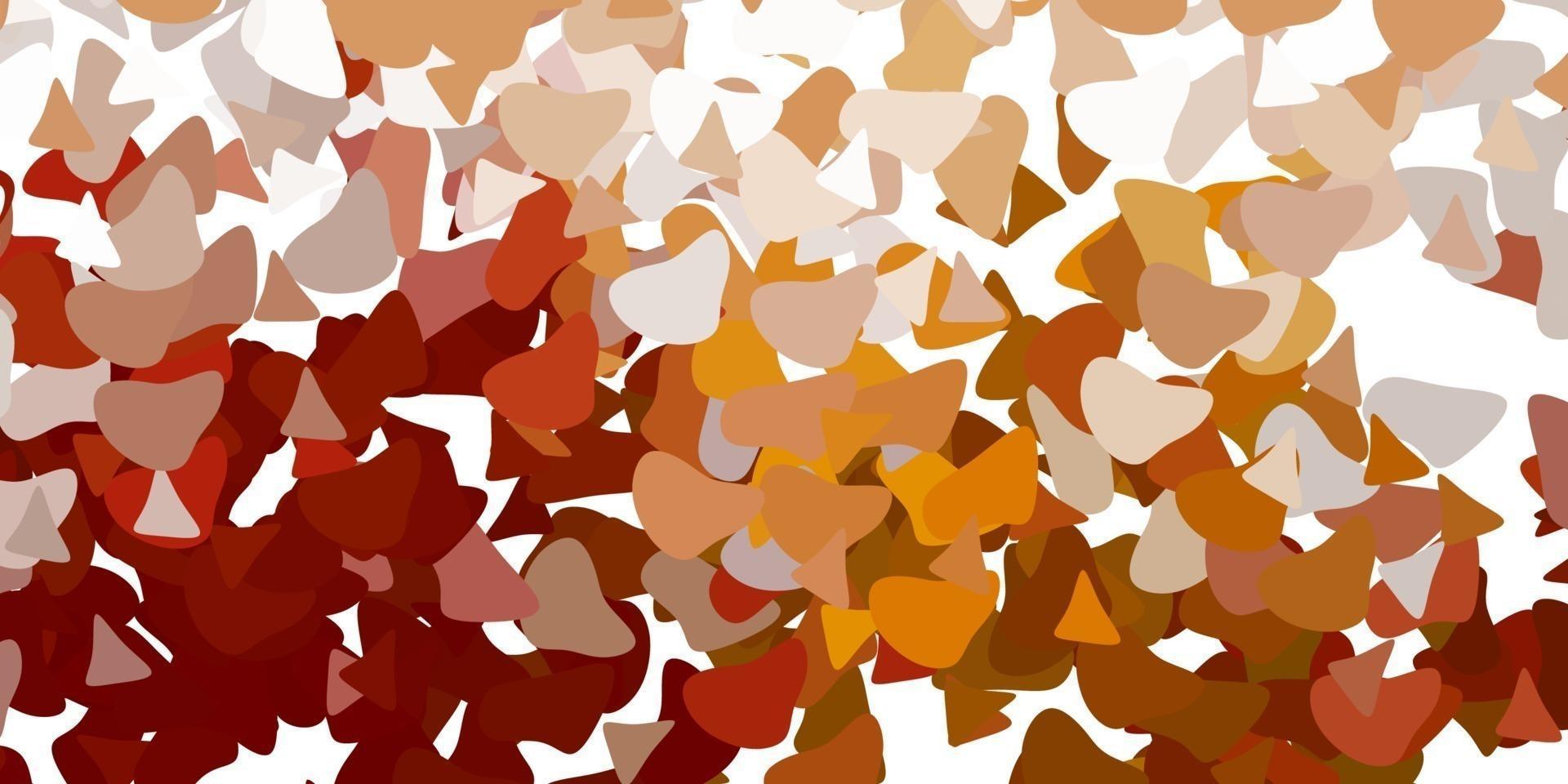 Light green, yellow vector background with random forms.