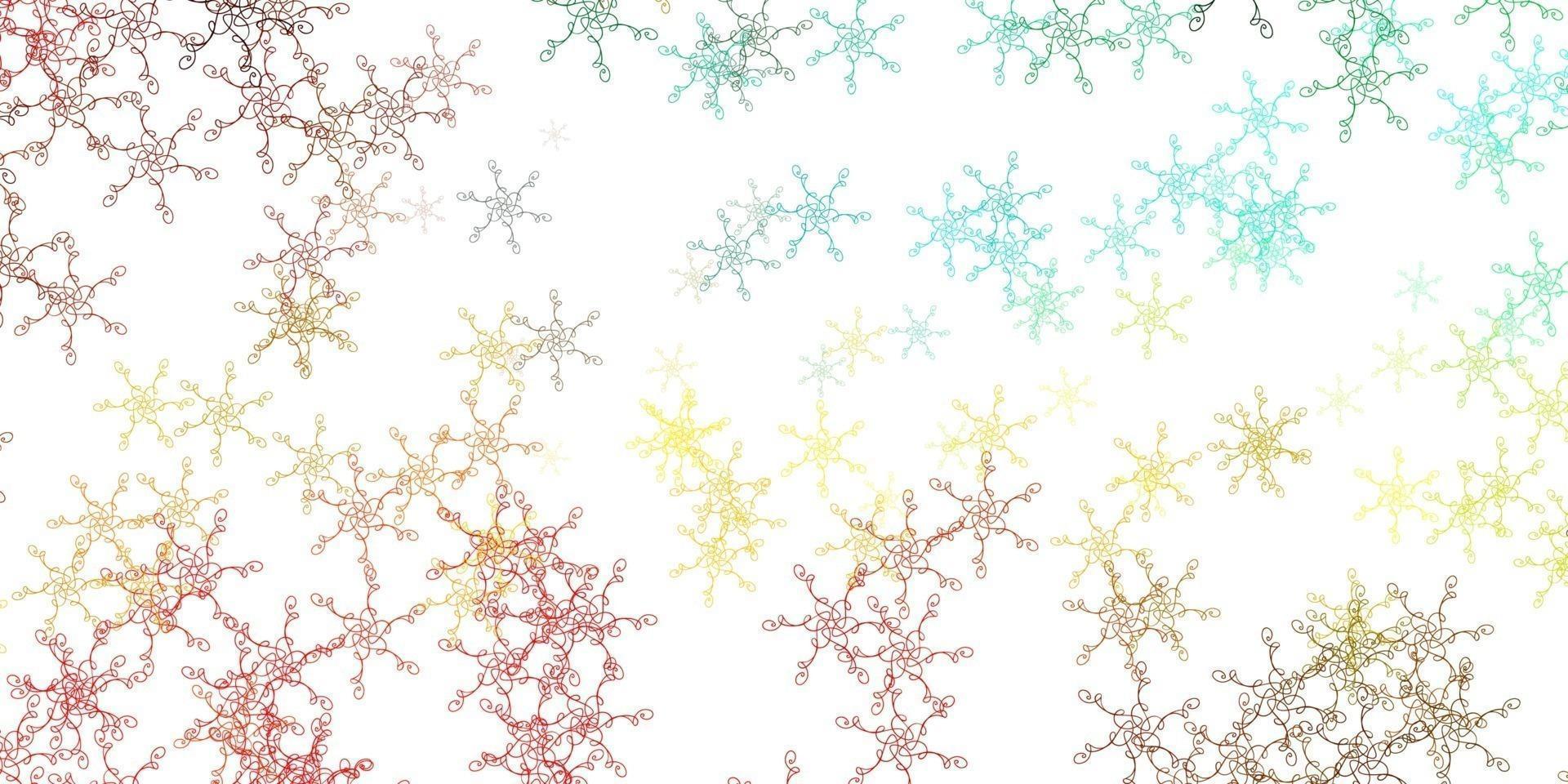 Light Multicolor vector pattern with wry lines.