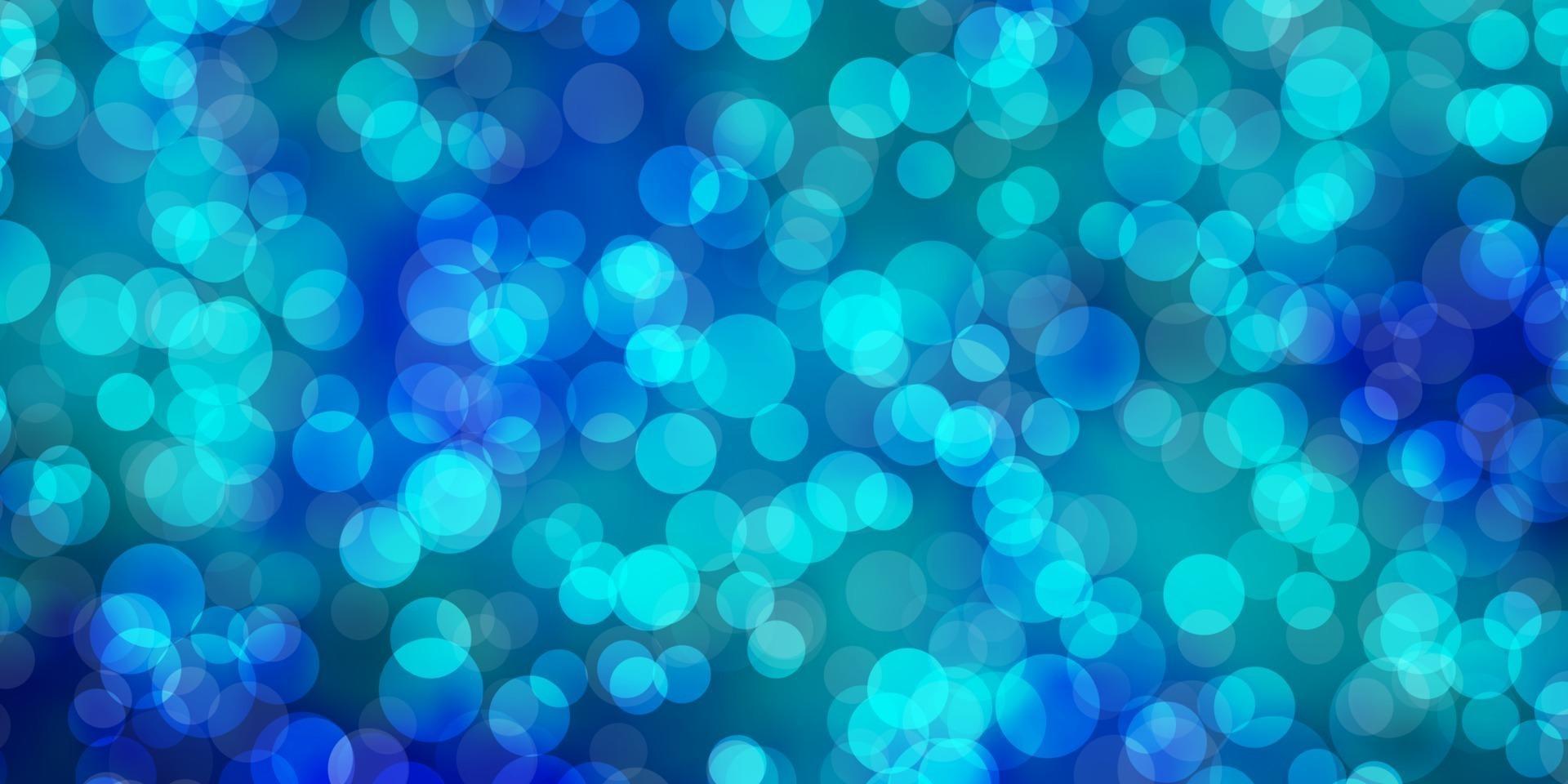 Light BLUE vector background with bubbles.