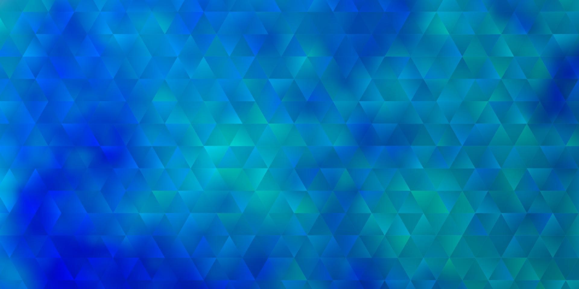textura de vector azul claro con estilo triangular.