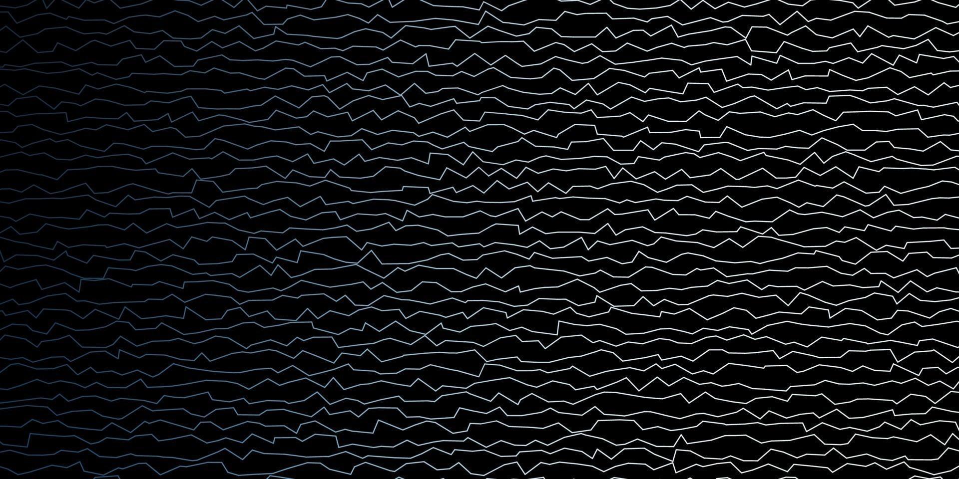 textura de vector azul oscuro con líneas torcidas.