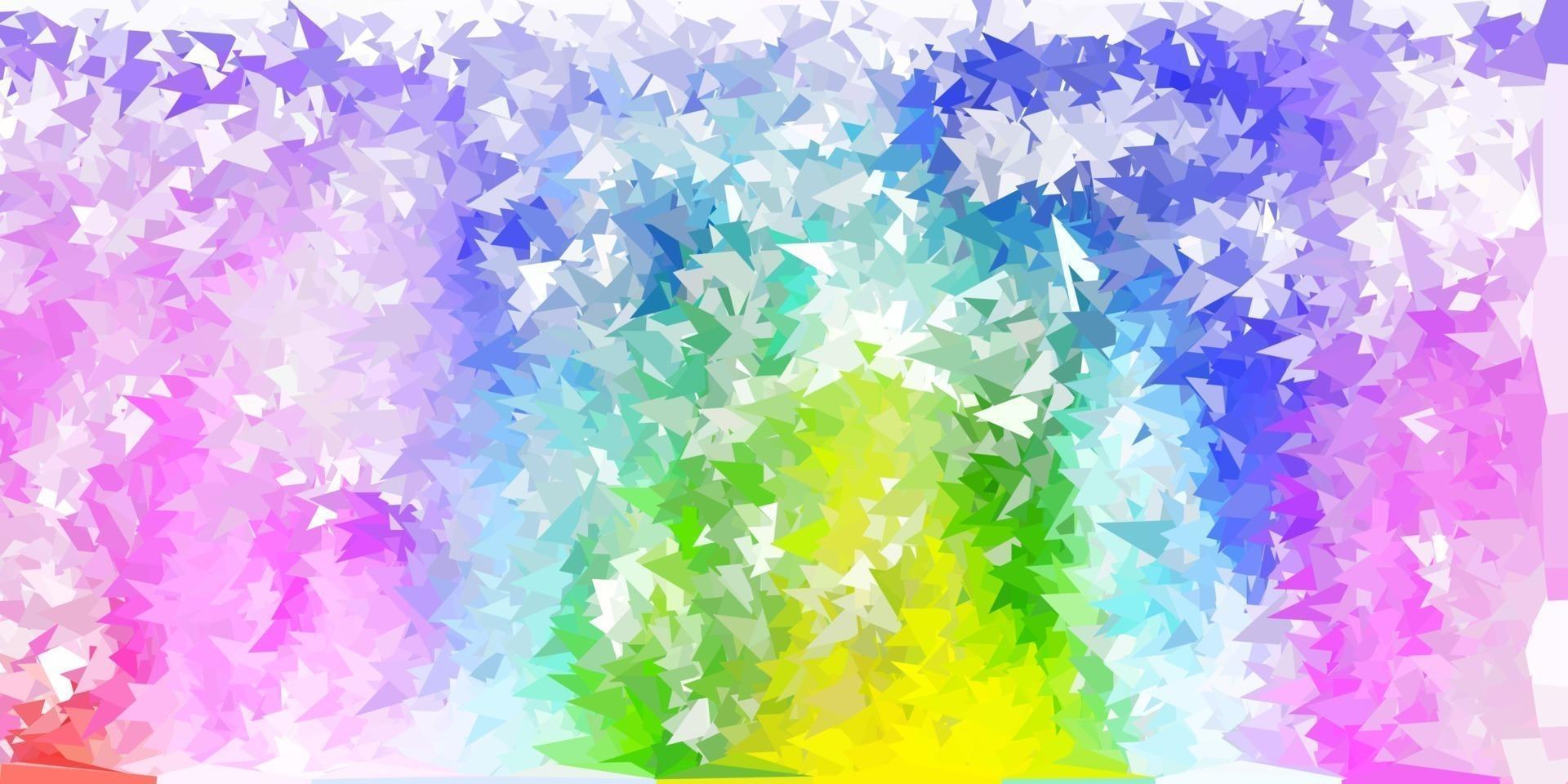 Light multicolor vector abstract triangle pattern.