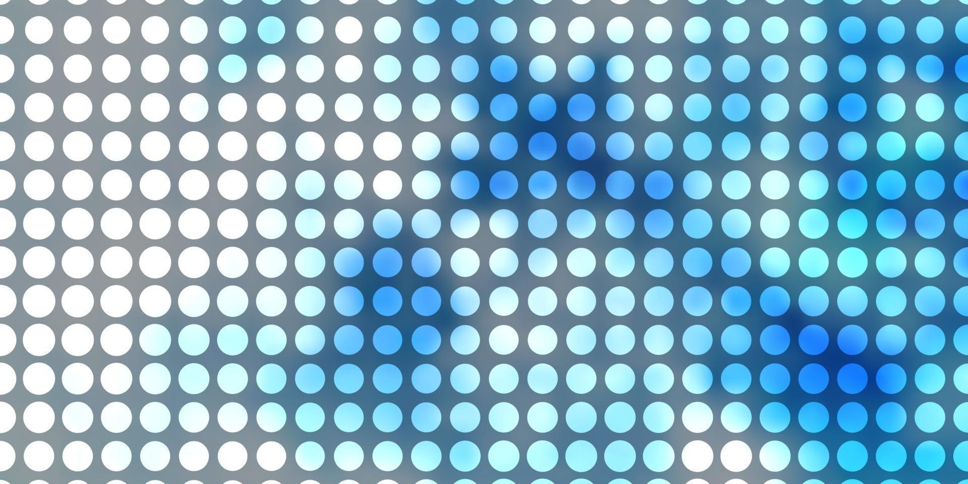 Telón de fondo de vector azul claro con círculos.