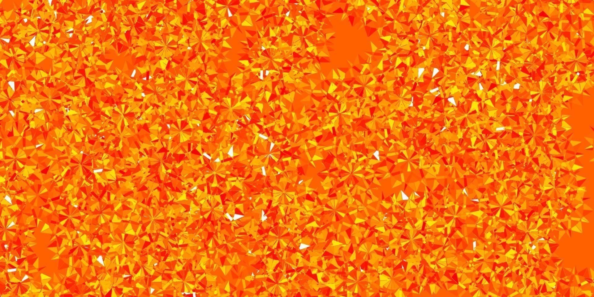 Light Orange vector layout with beautiful snowflakes.