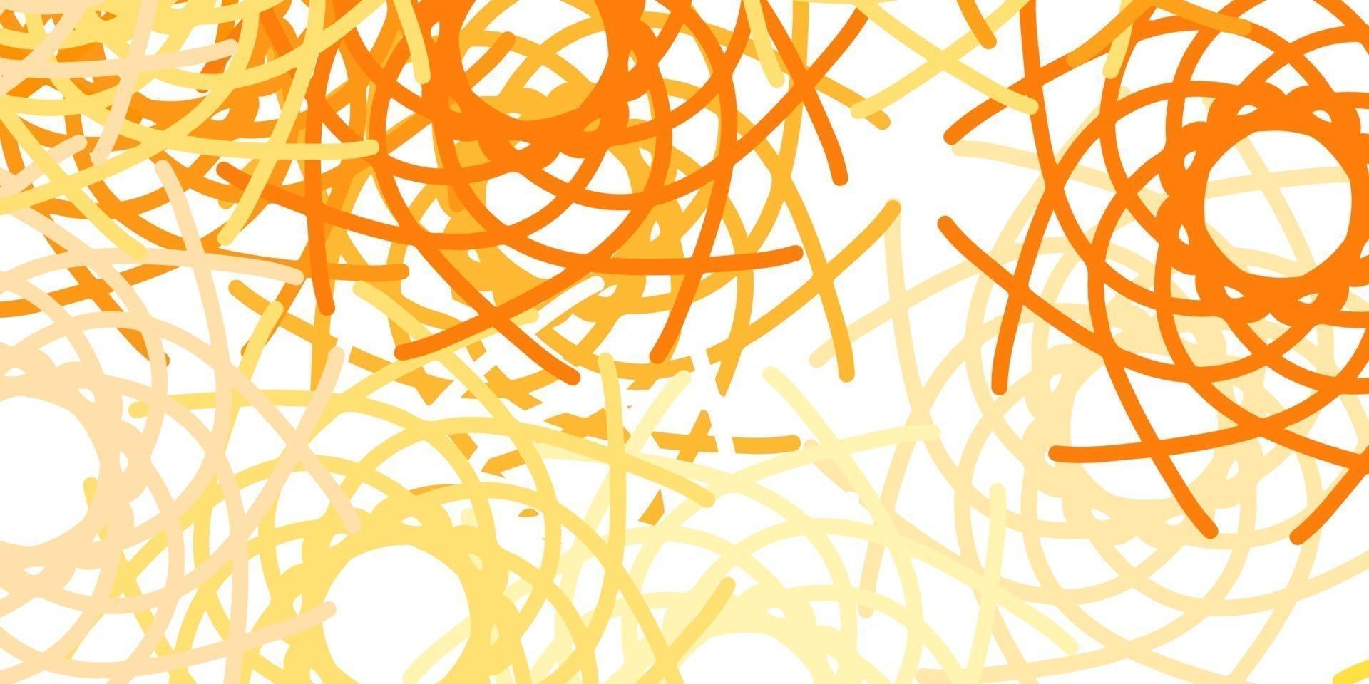Light Orange vector background with random forms.