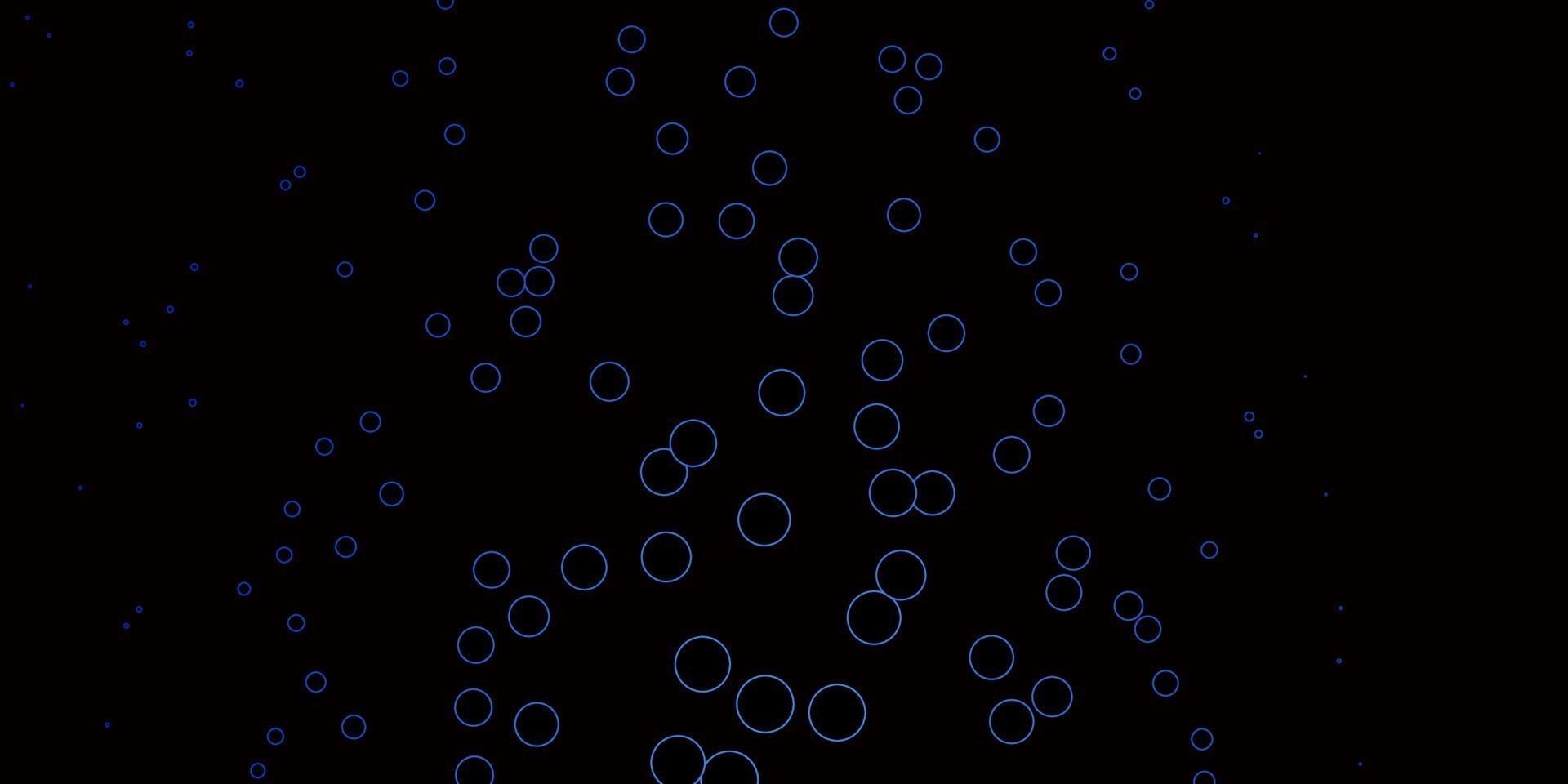 Dark BLUE vector background with spots.