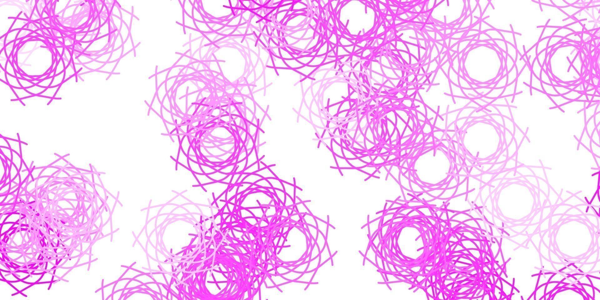 Light Pink vector backdrop with chaotic shapes.