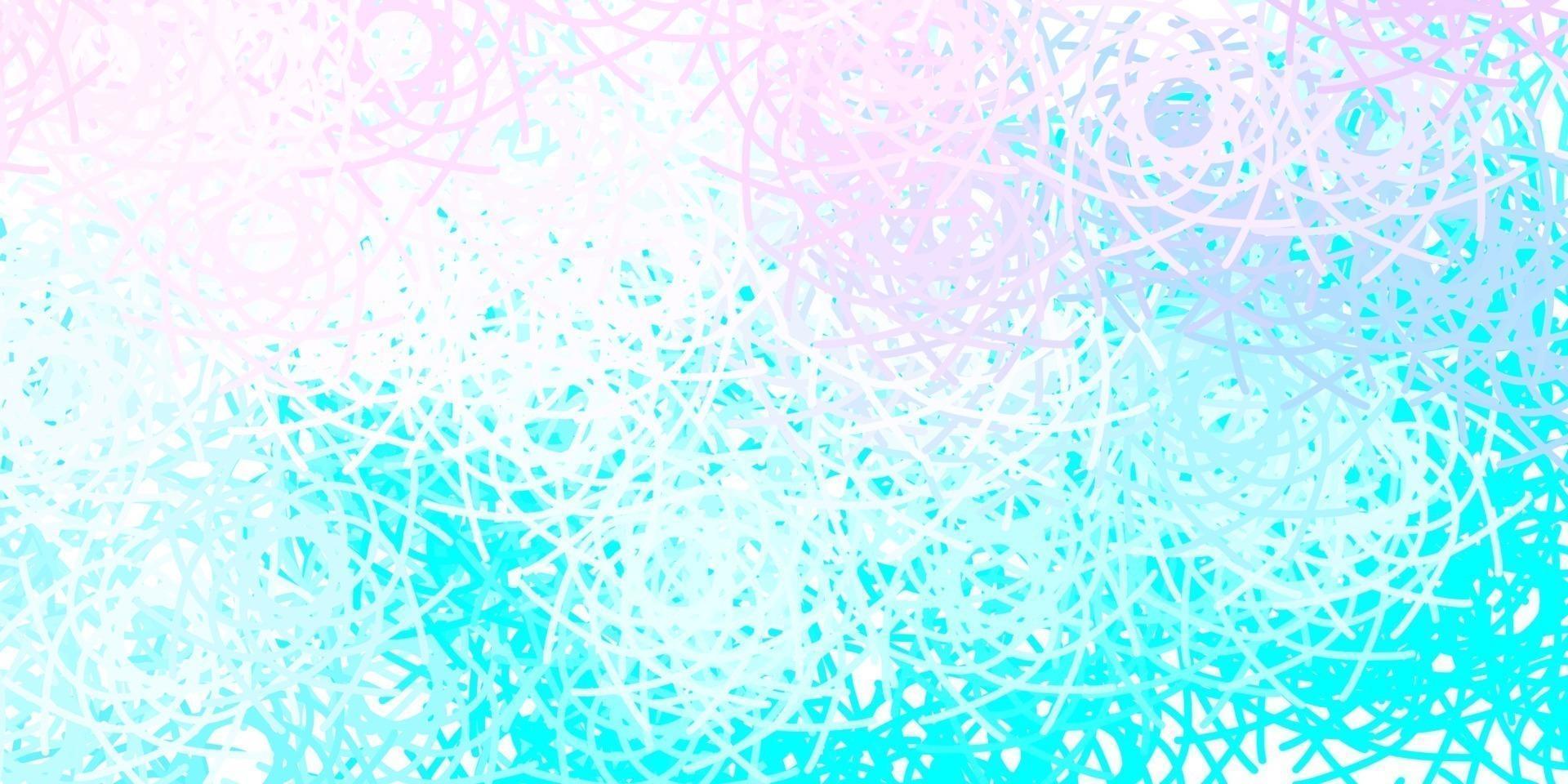 Light Pink, Blue vector texture with memphis shapes.