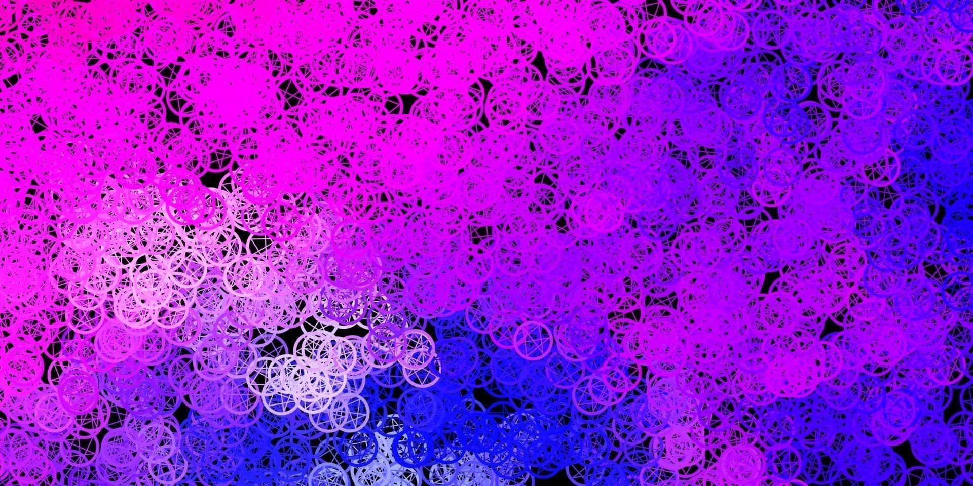 Dark Pink, Blue vector pattern with magic elements.