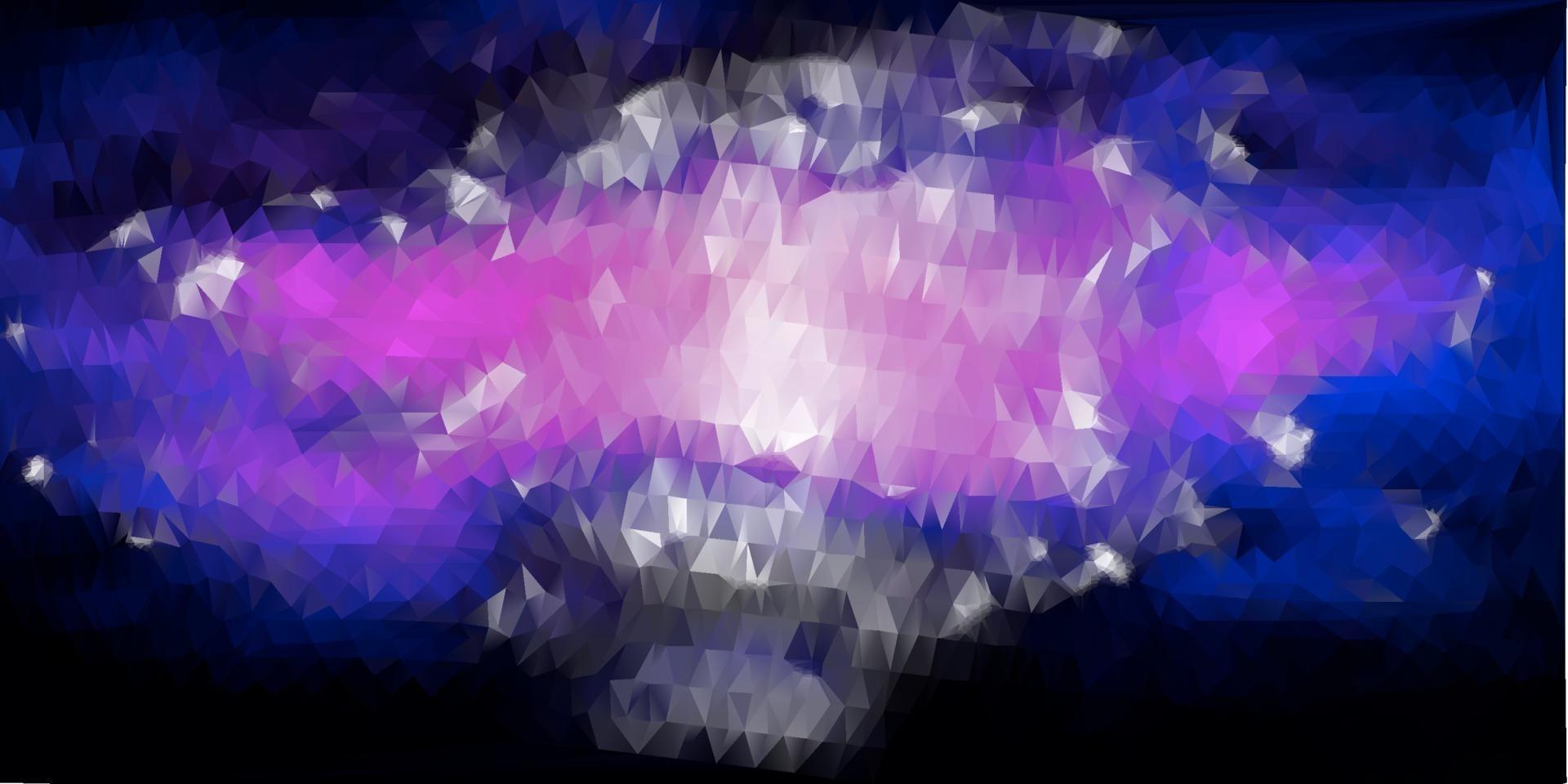 Dark pink, blue vector poly triangle texture.