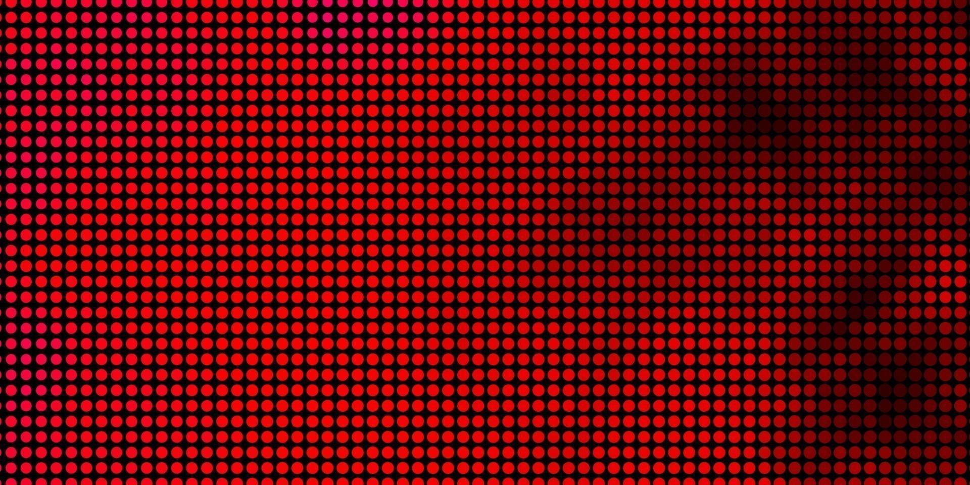 Telón de fondo de vector rosa claro con círculos.