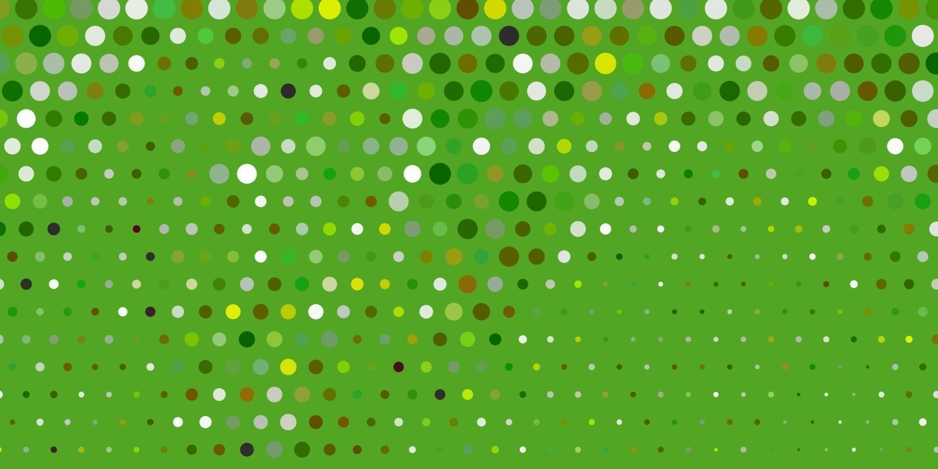 Light green, yellow vector background with spots.