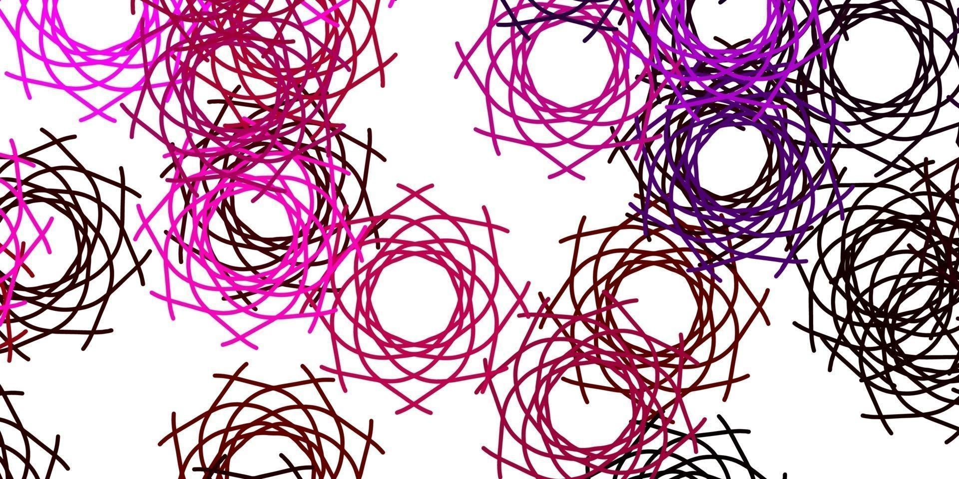 Light Pink vector texture with memphis shapes.