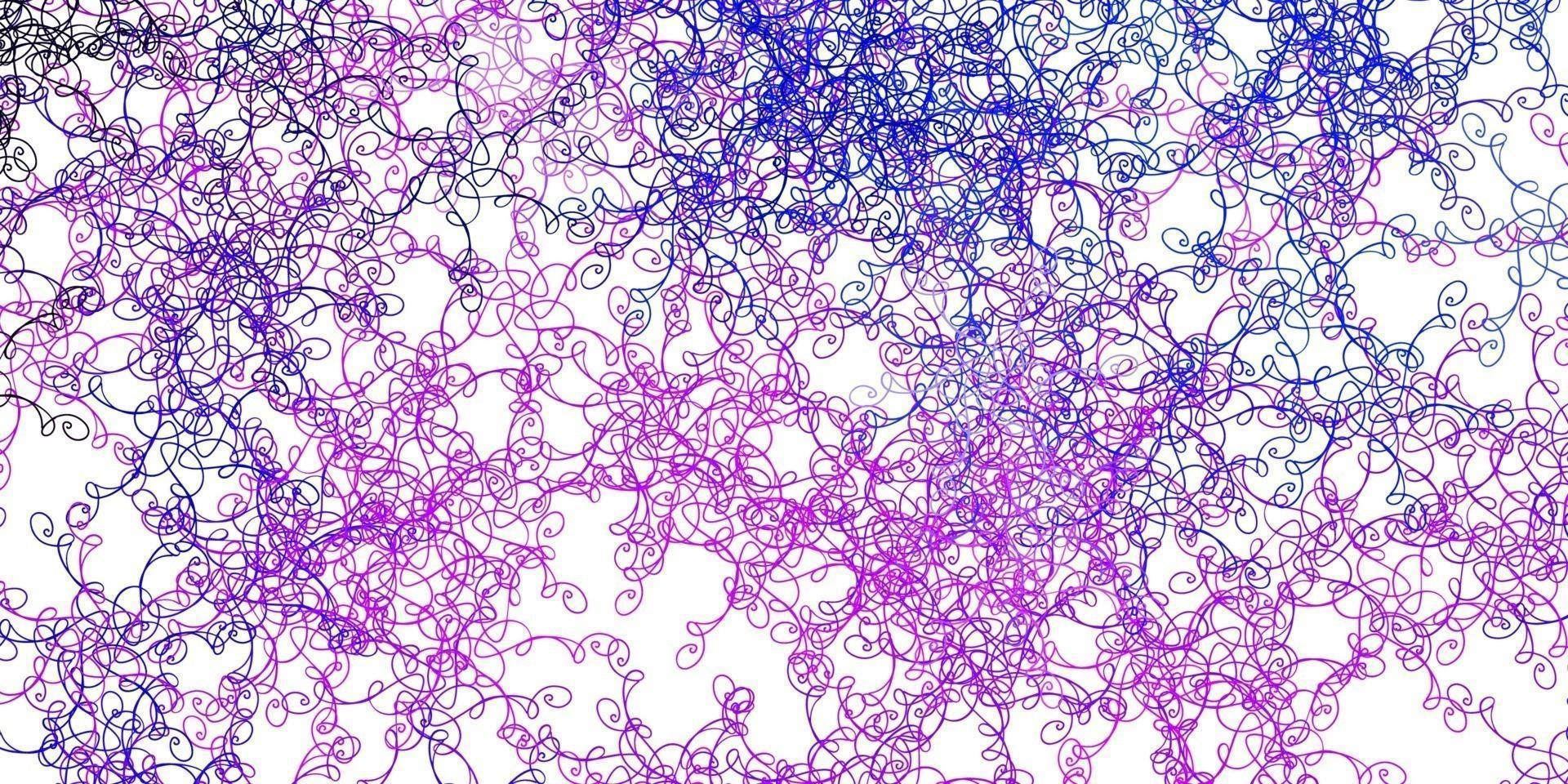 Light Pink, Blue vector template with curves.