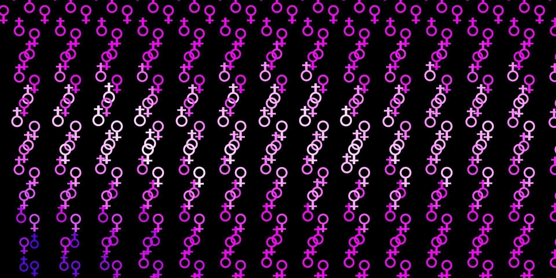 Dark Pink vector texture with religion symbols.