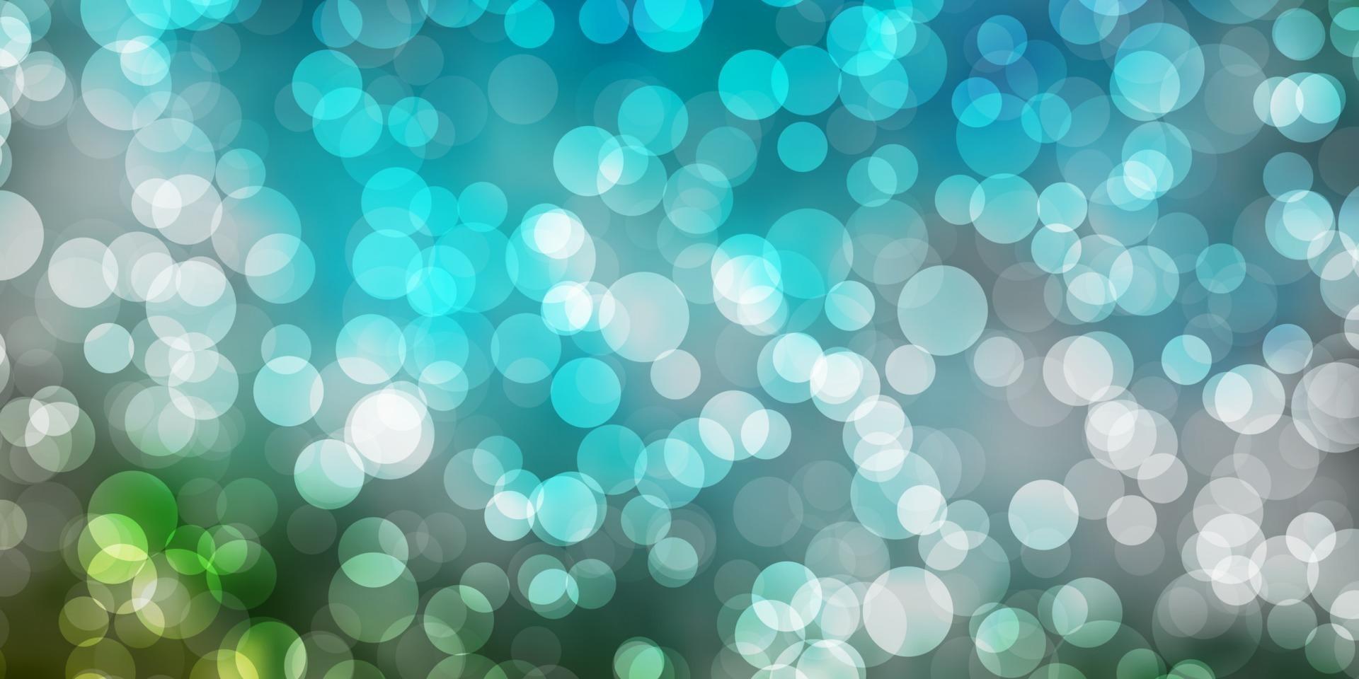 Light Blue, Green vector backdrop with dots.