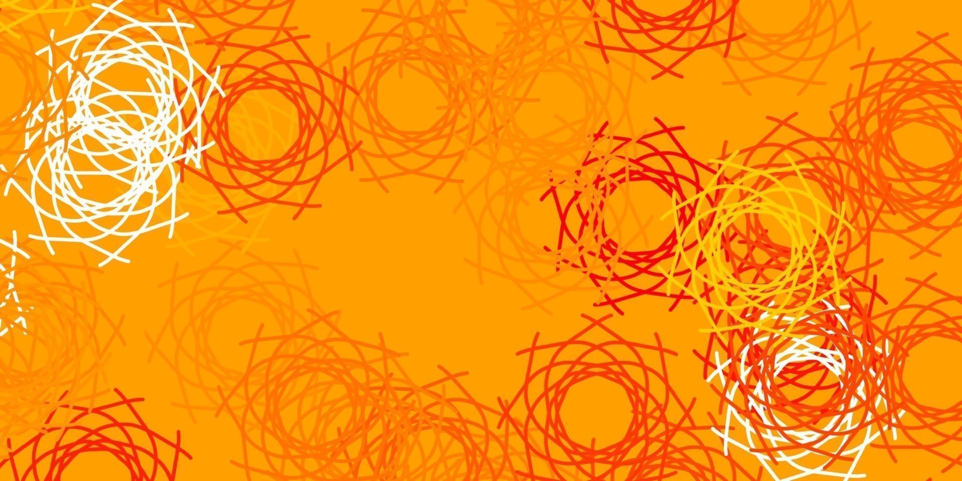 Light Orange vector backdrop with chaotic shapes.