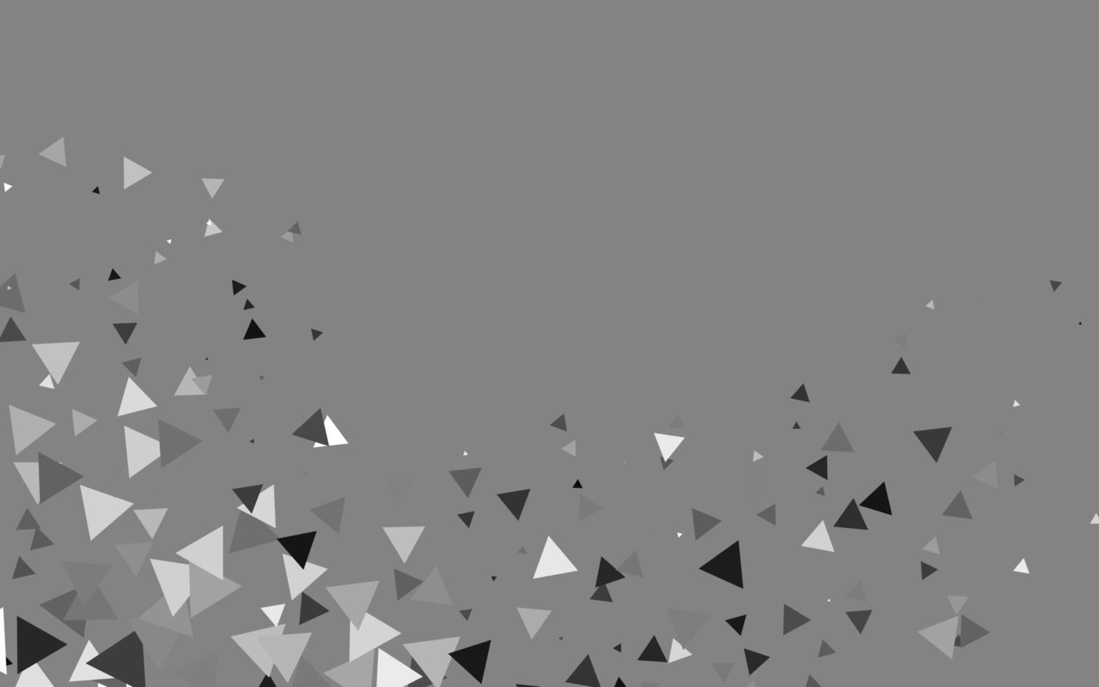 Light Silver, Gray vector template with crystals, triangles.