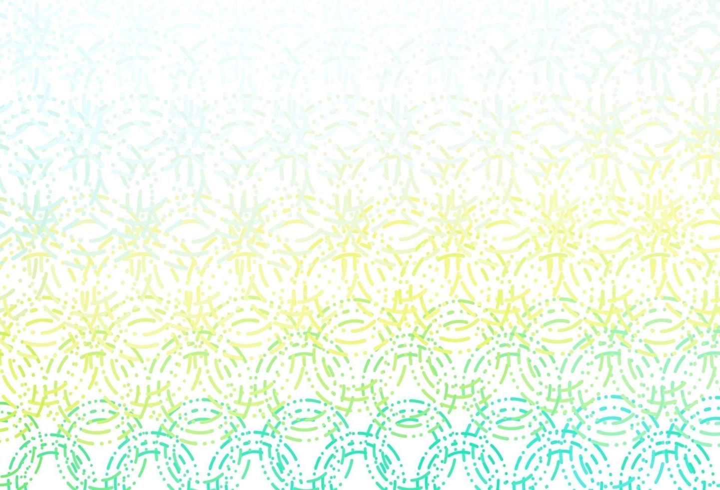 Light blue, yellow vector texture with disks.