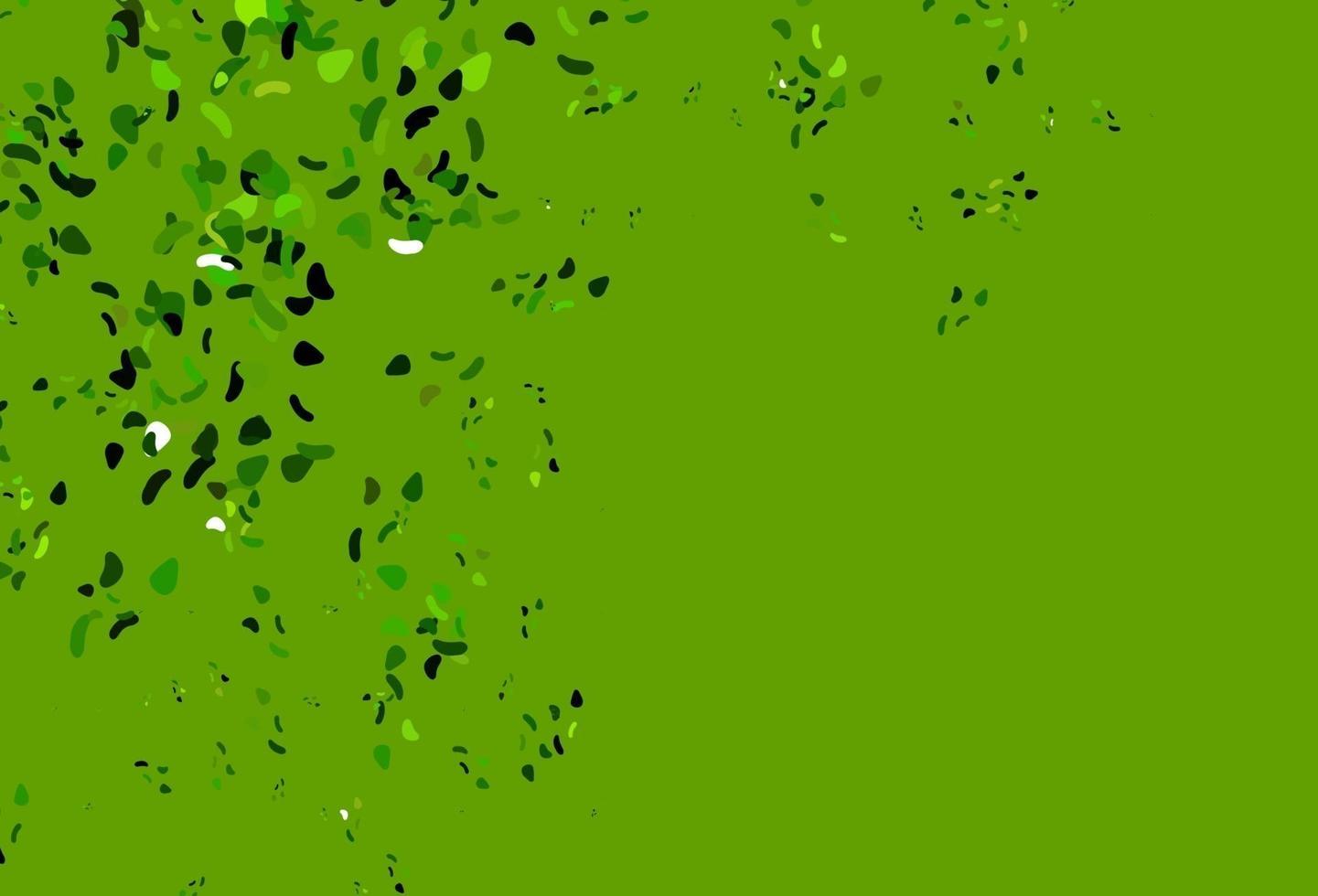 Light Green vector template with memphis shapes.