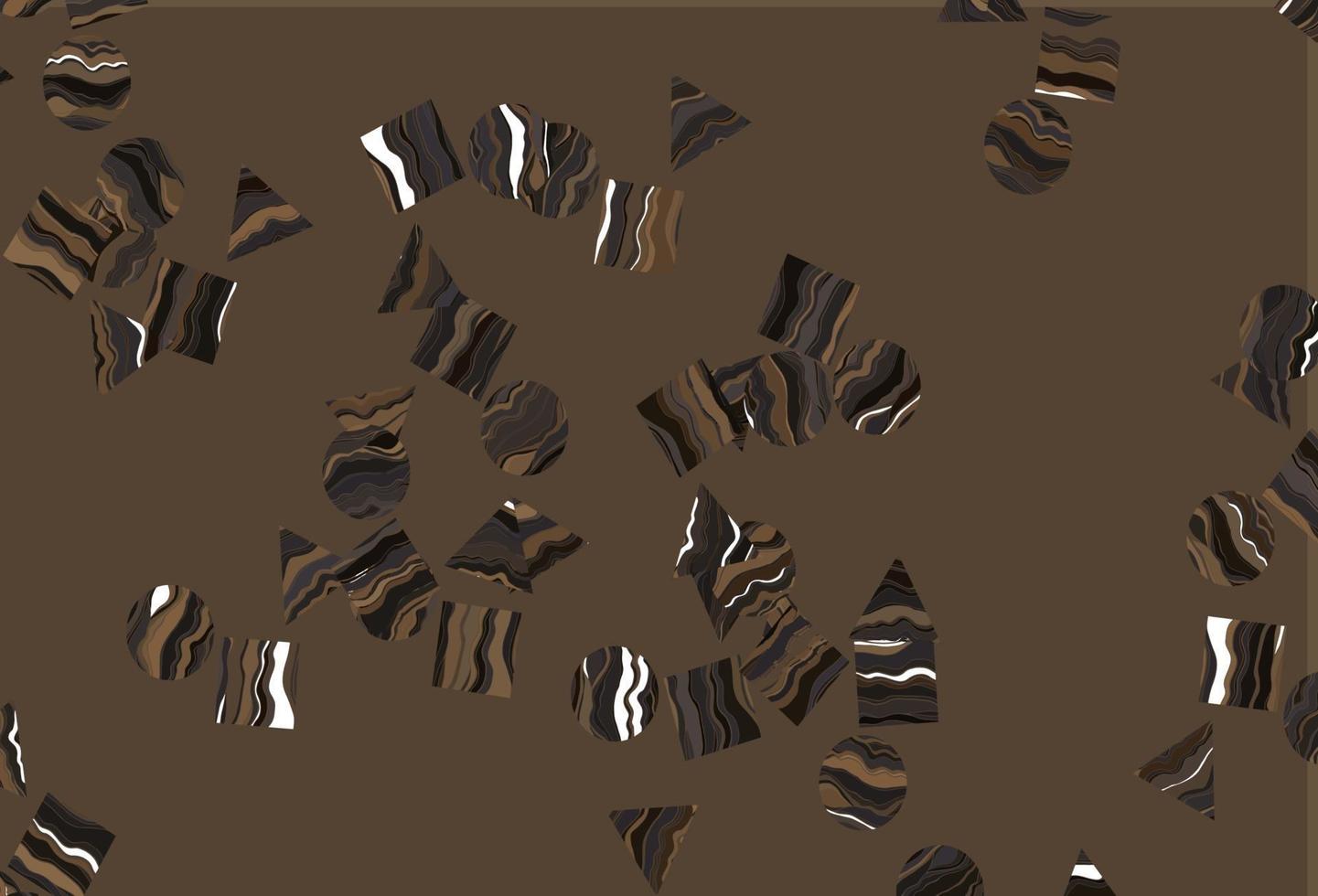 Light Black vector layout with circles, lines, rectangles.