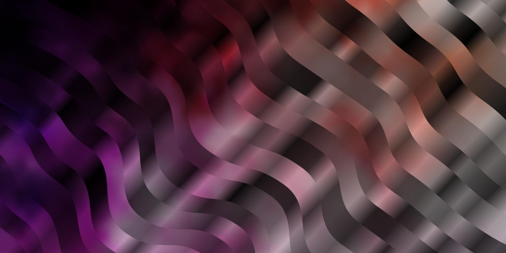 Light Pink, Yellow vector backdrop with curves.