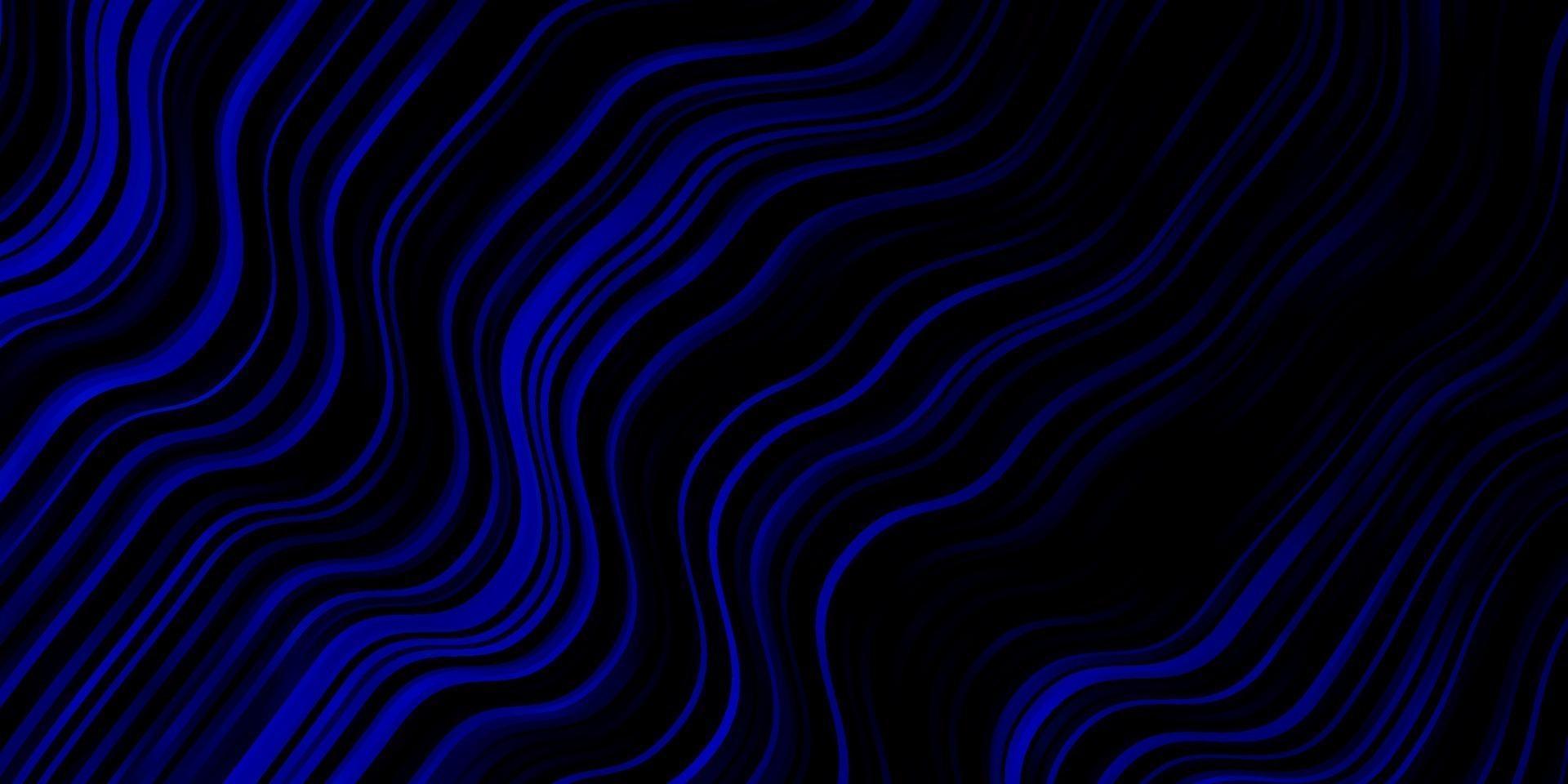 Dark BLUE vector template with curves.