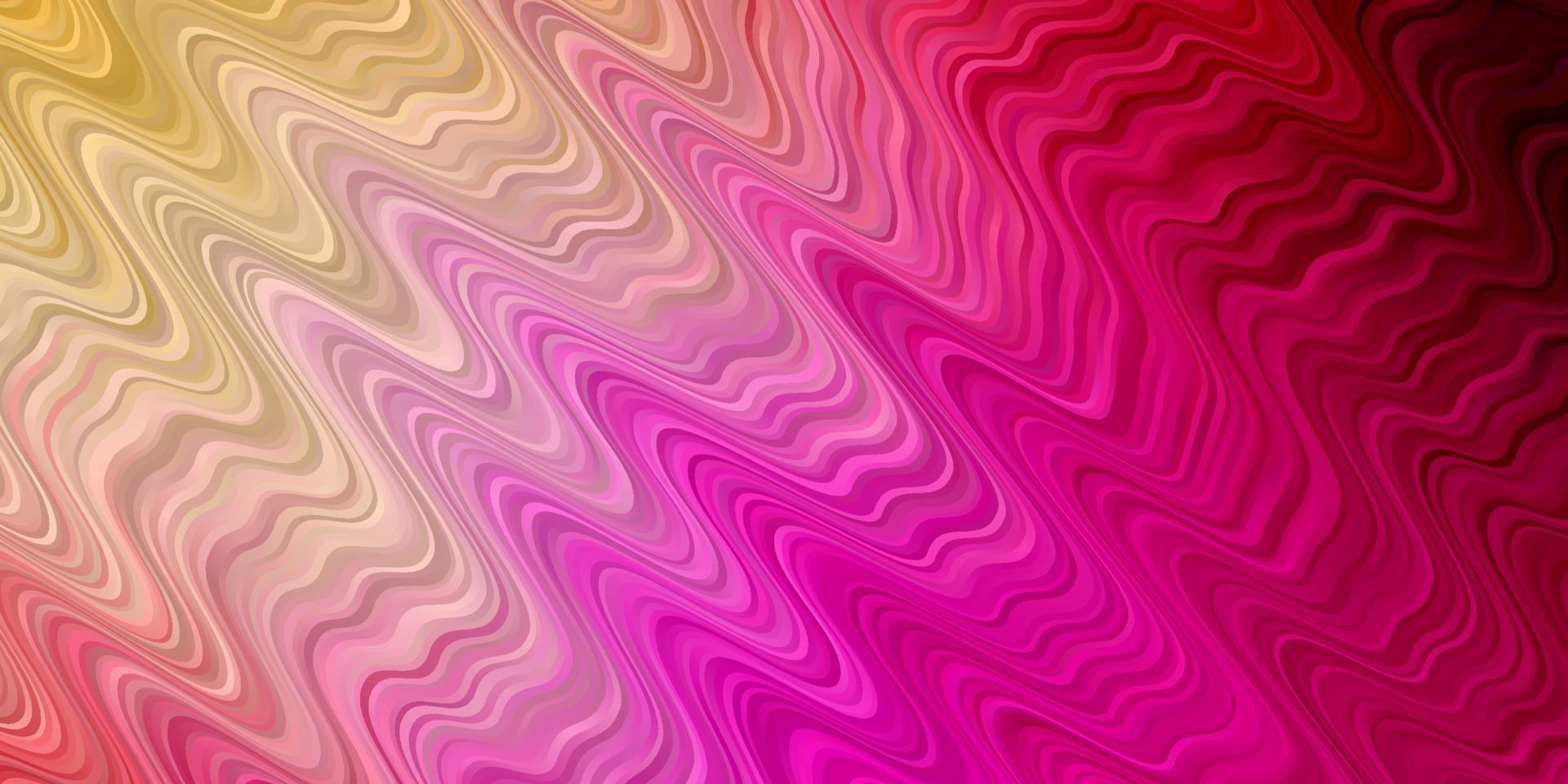 Fondo de vector de color rosa claro, amarillo con líneas dobladas.