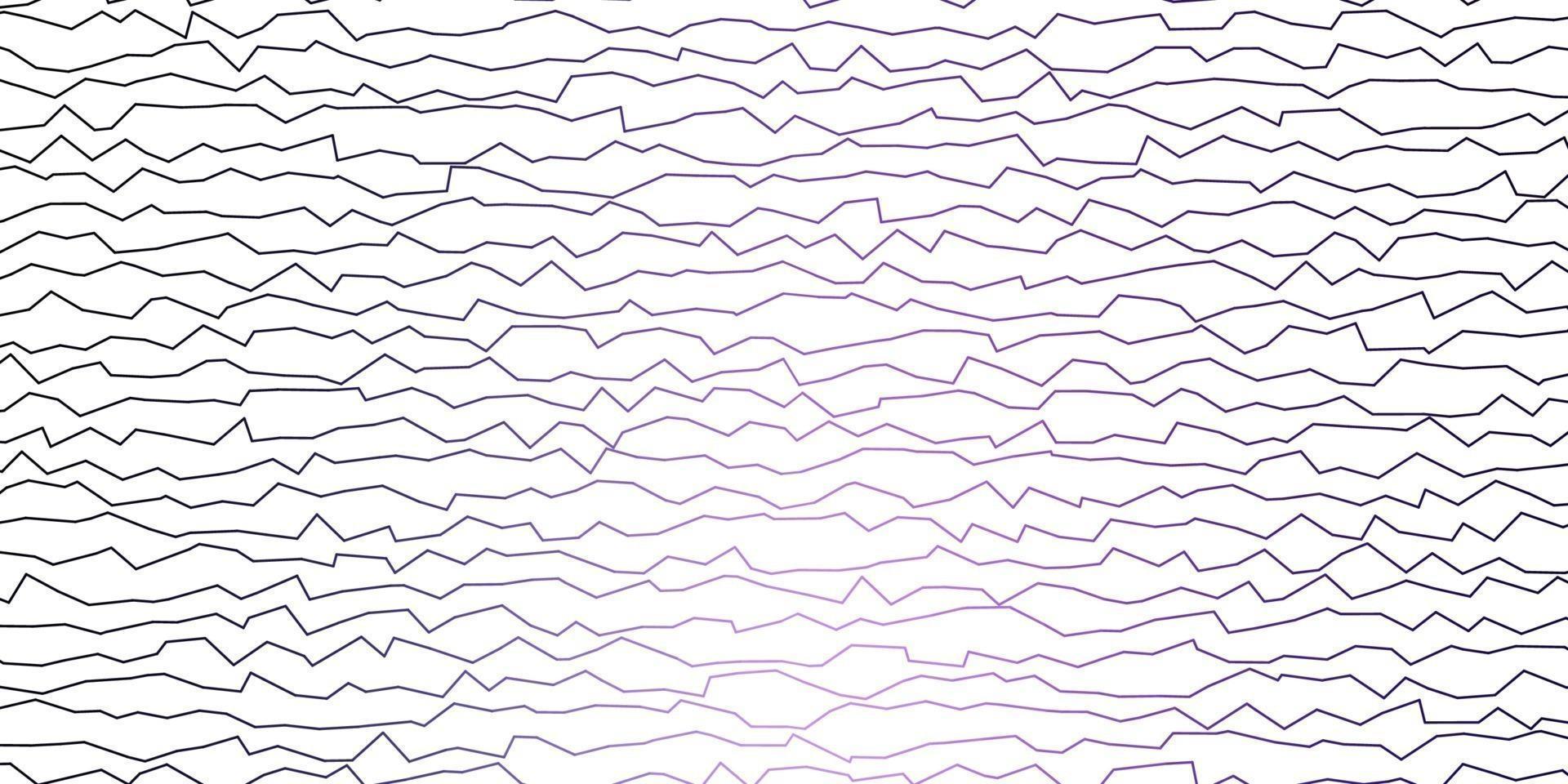 Dark Purple vector background with bent lines.