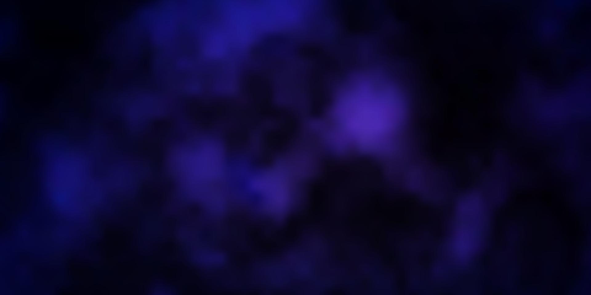 Dark Purple vector texture with cloudy sky.
