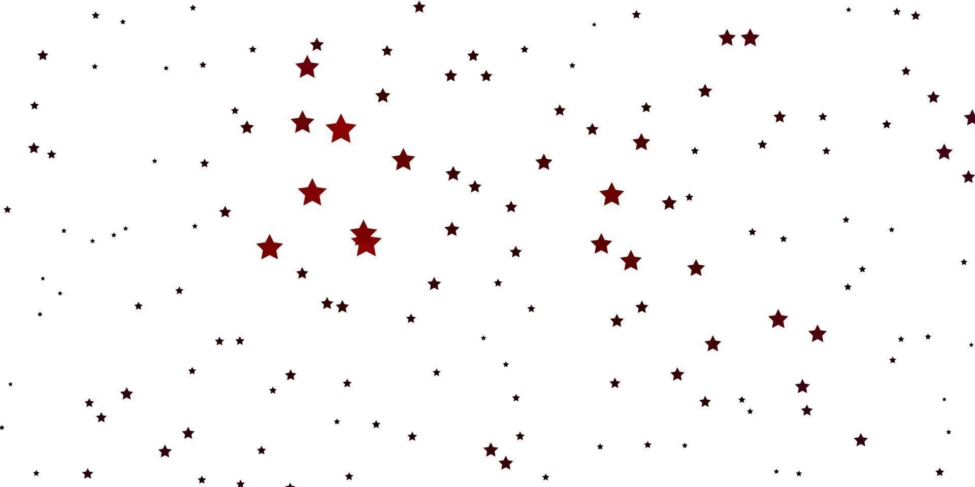 Dark Purple vector texture with beautiful stars.