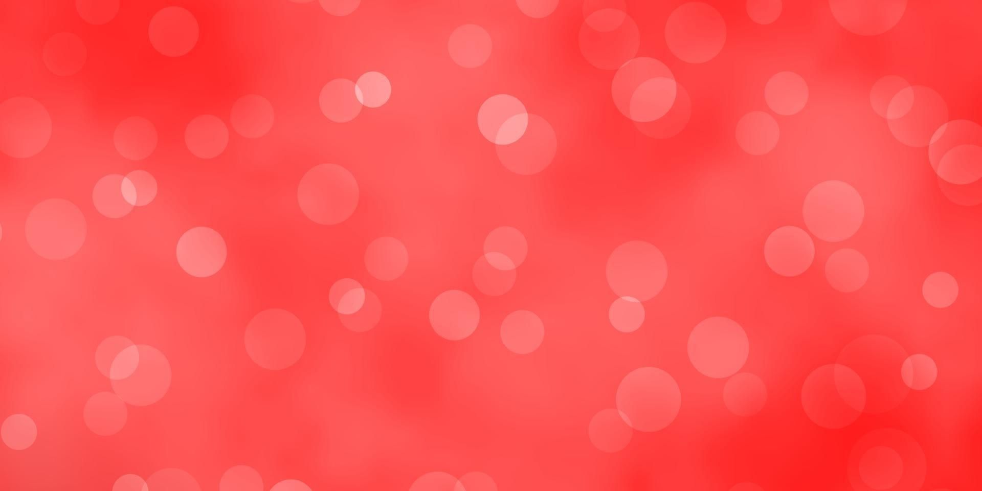 Light Red vector layout with circles.
