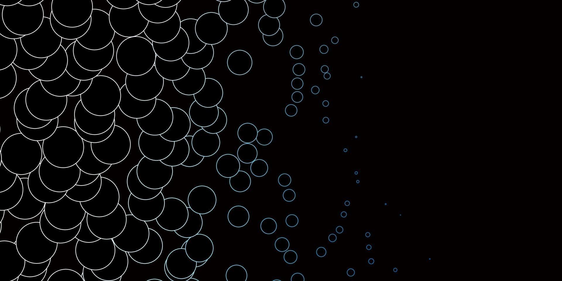 Dark BLUE vector pattern with spheres.