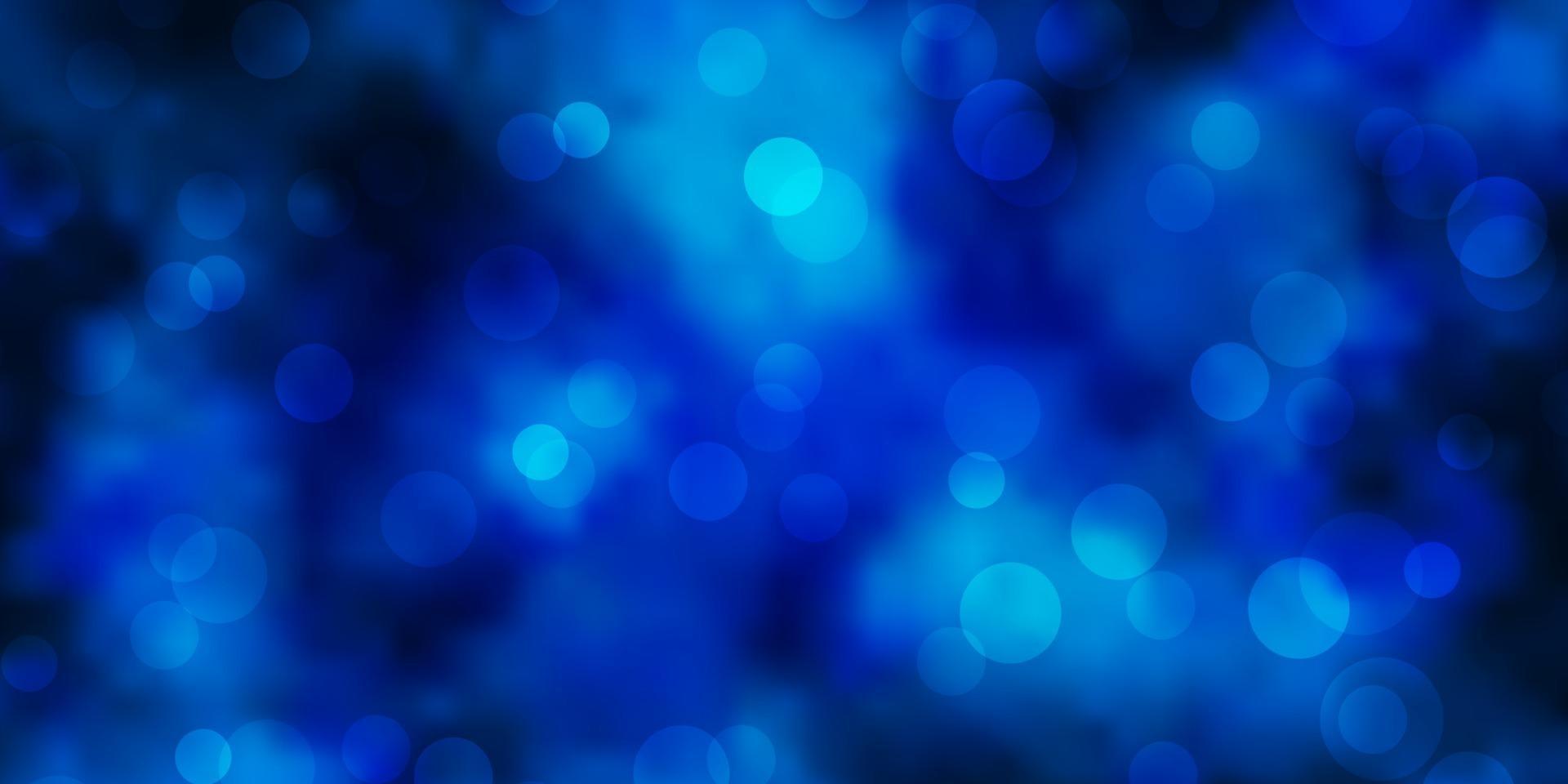 Light BLUE vector background with bubbles.