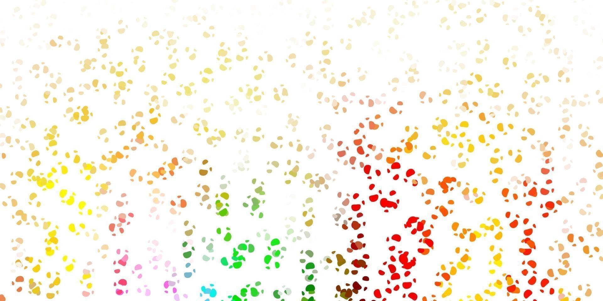plantilla de vector multicolor claro con formas abstractas.