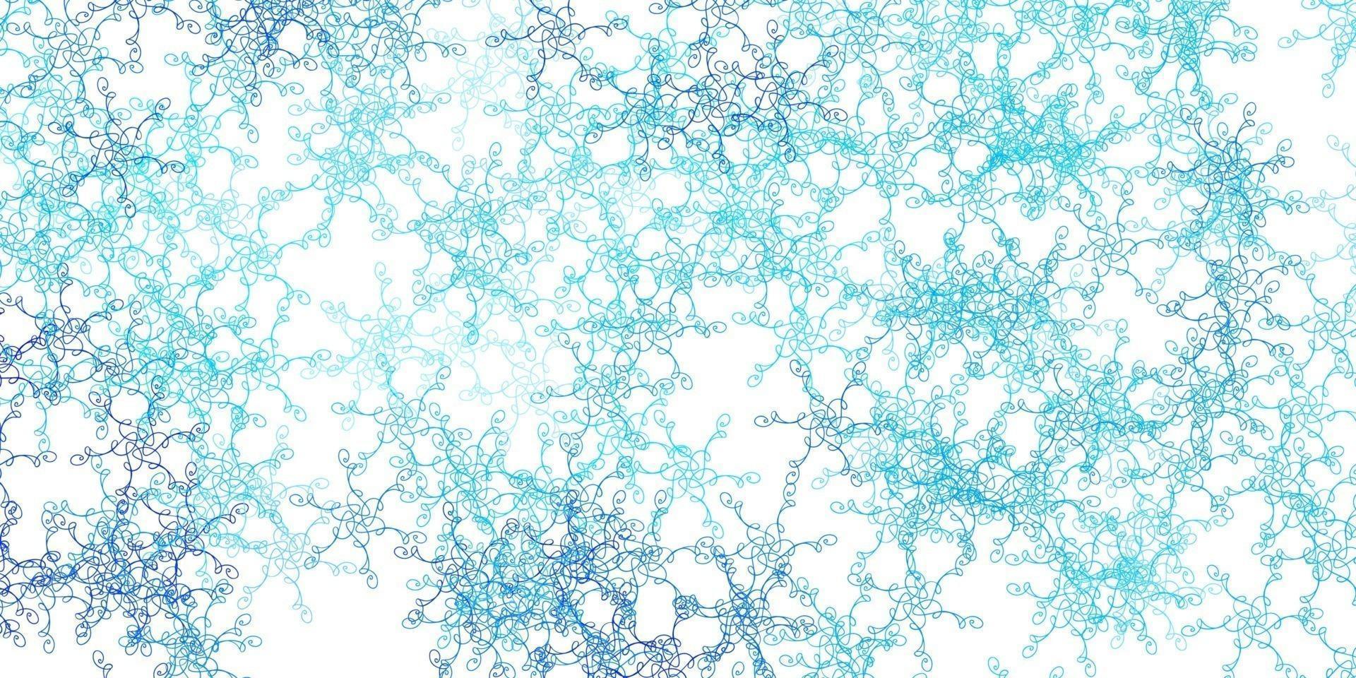 Light BLUE vector background with lines.