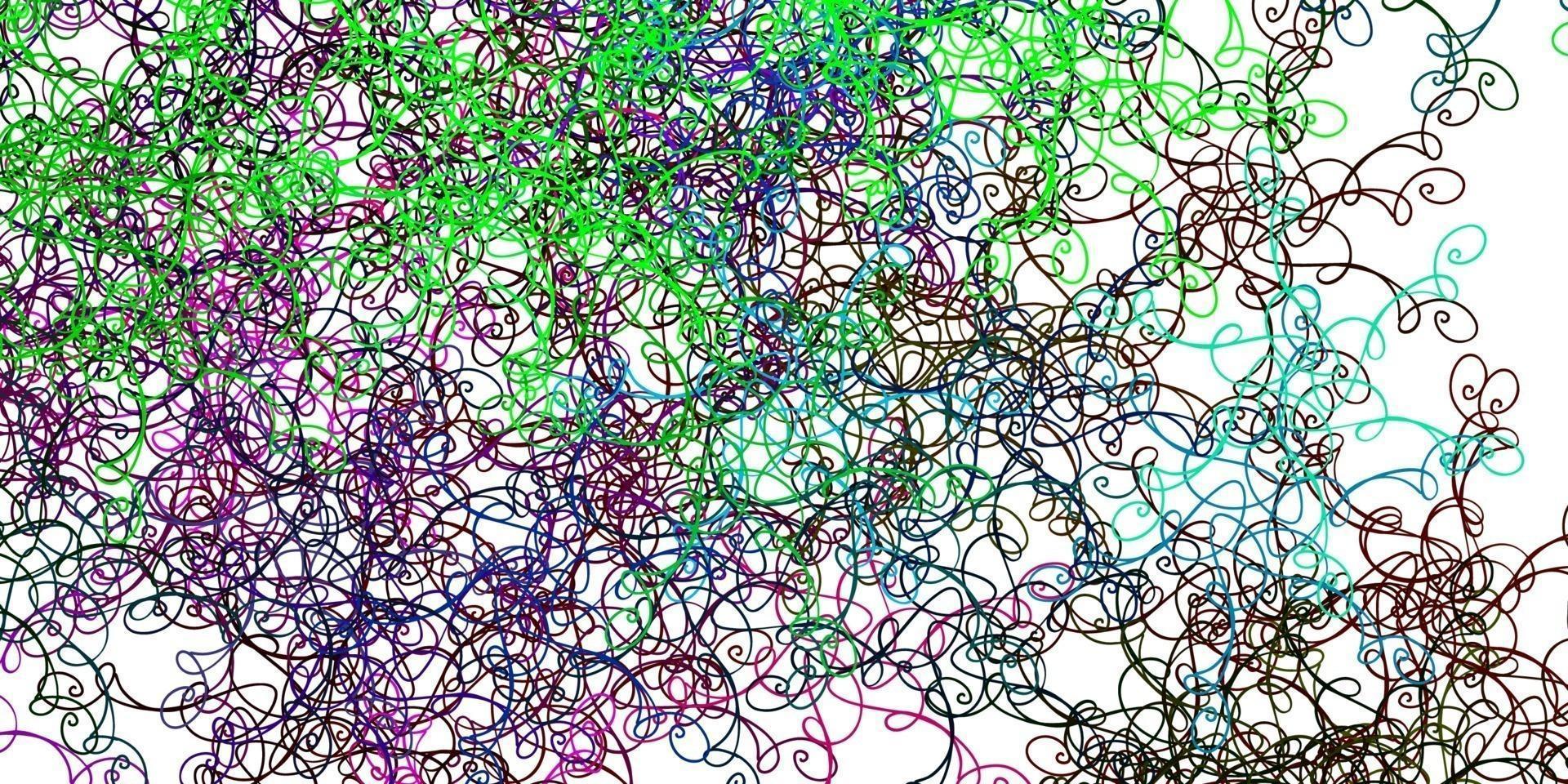 Light Multicolor vector template with curves.