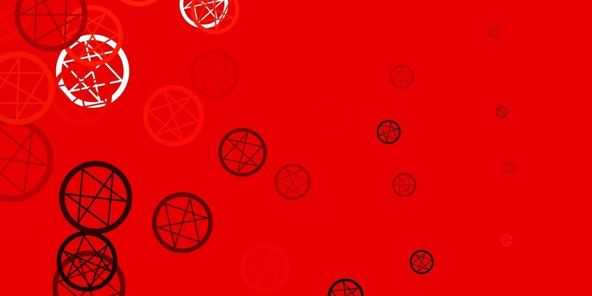 Light Orange vector pattern with magic elements.