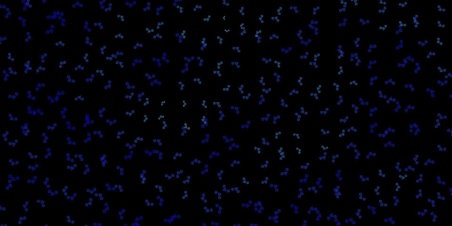 Dark BLUE vector backdrop with mystery symbols. 5874654 Vector Art at