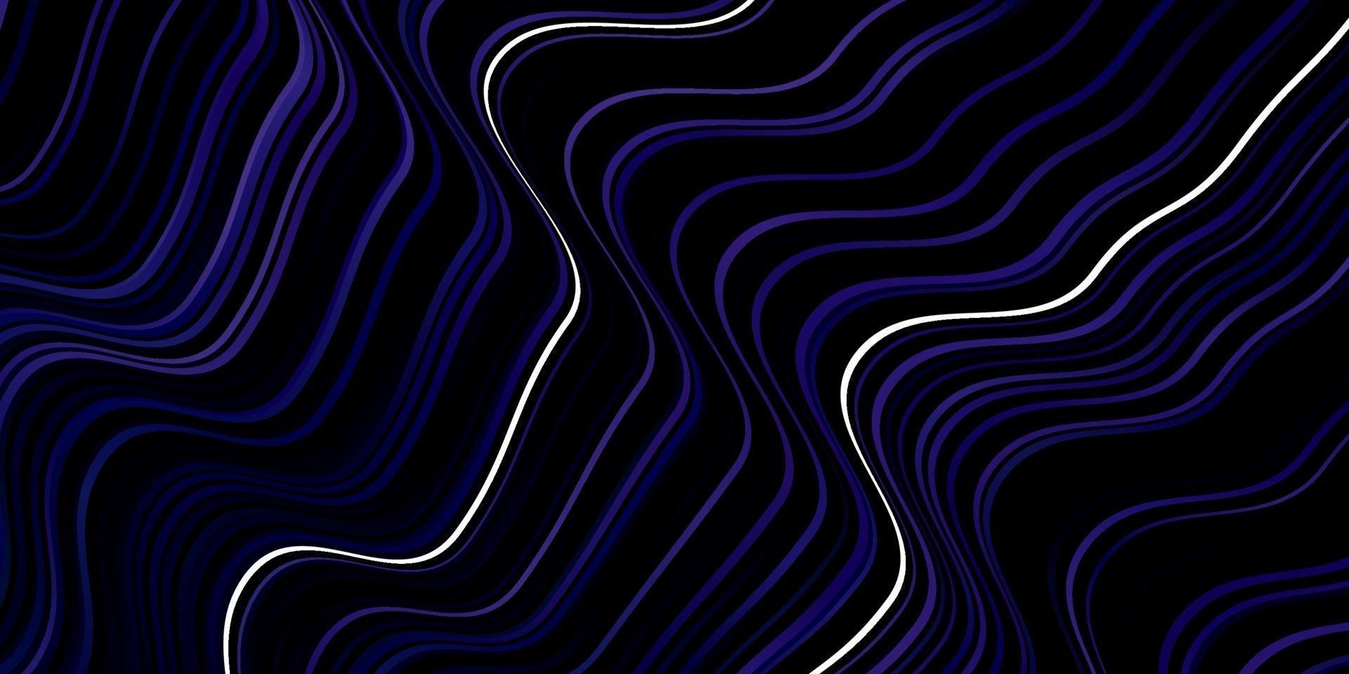 Dark BLUE vector pattern with curves.