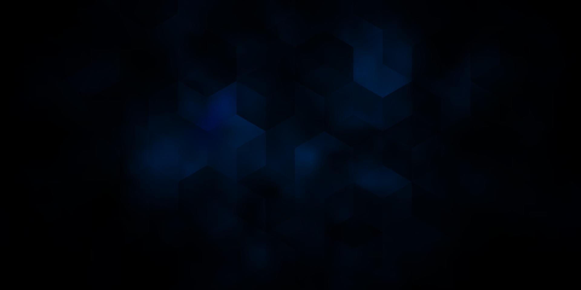 Dark BLUE vector layout with hexagonal shapes.