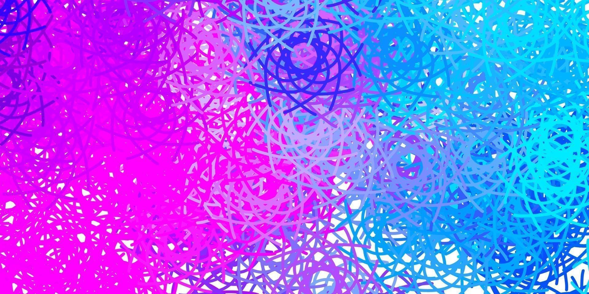 Fondo de vector rosa claro, azul con formas caóticas.