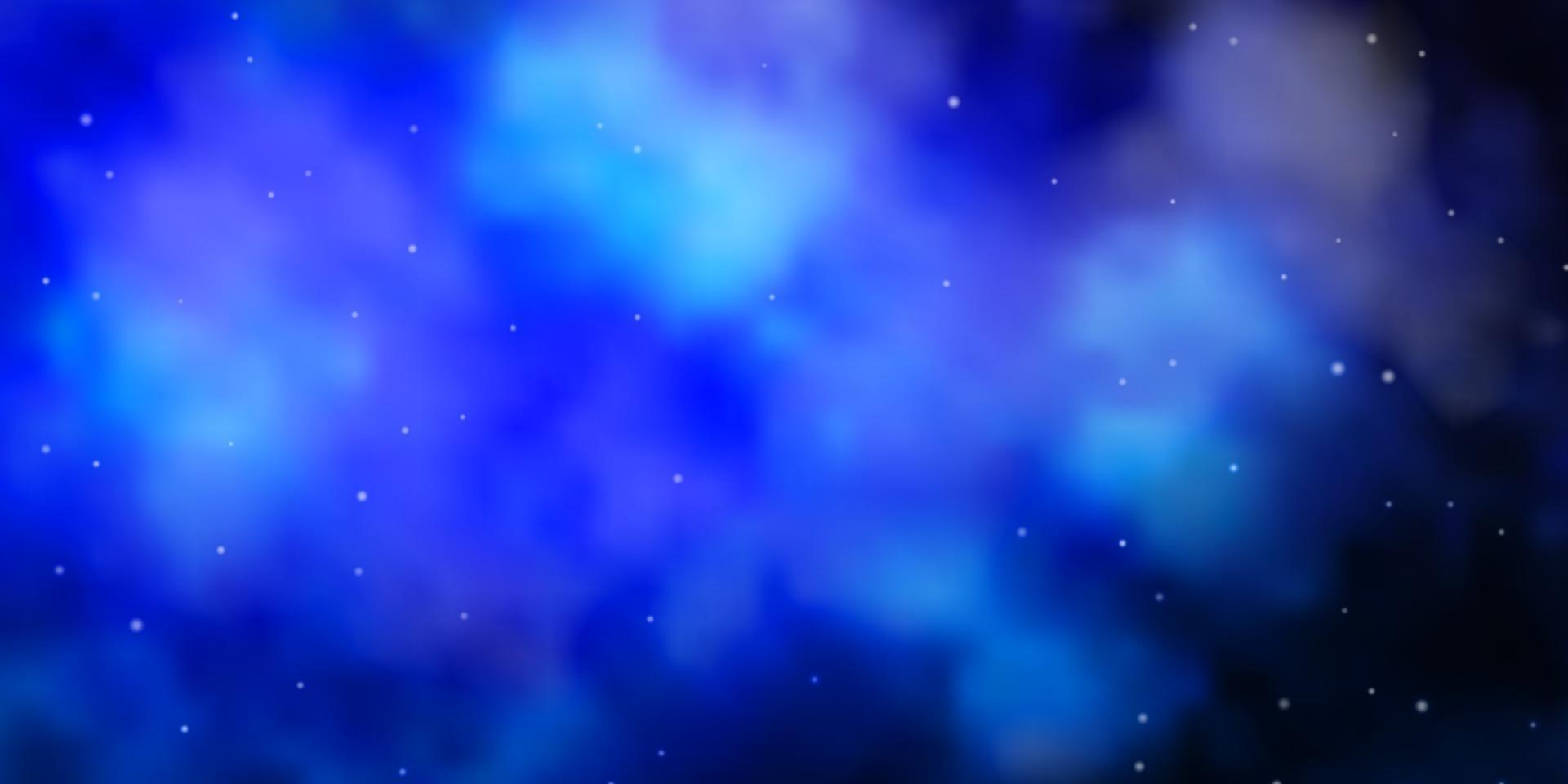 Light BLUE vector texture with beautiful stars.