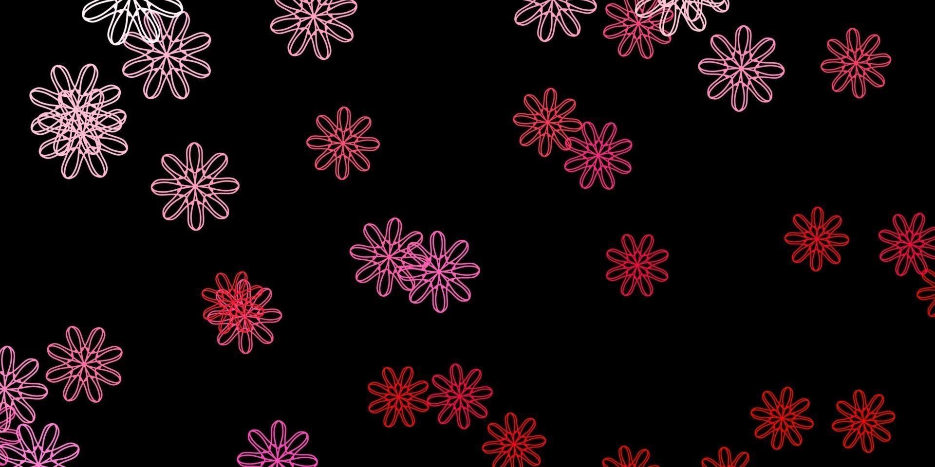 Dark Pink vector texture with memphis shapes.