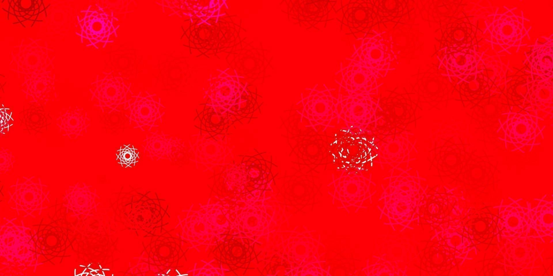 Light Pink, Red vector pattern with abstract shapes.