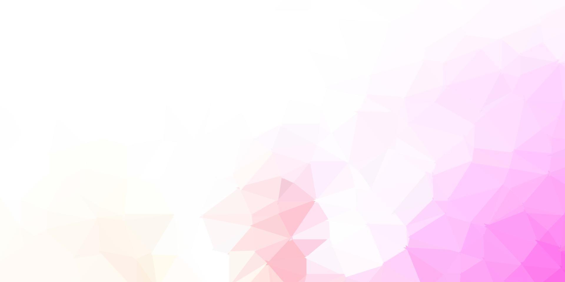 Light pink, yellow vector poly triangle texture.