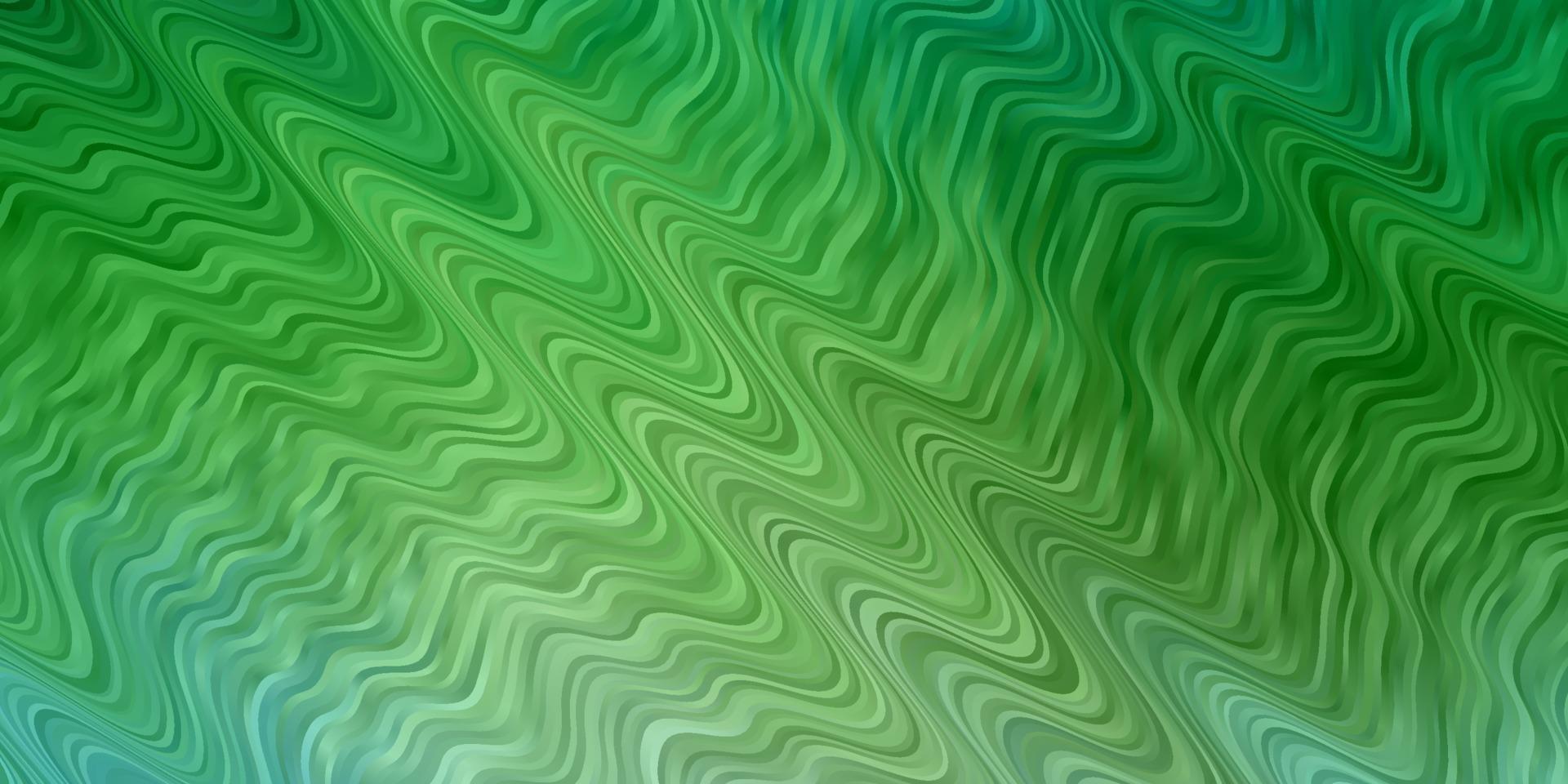 Light Blue, Green vector pattern with curves.