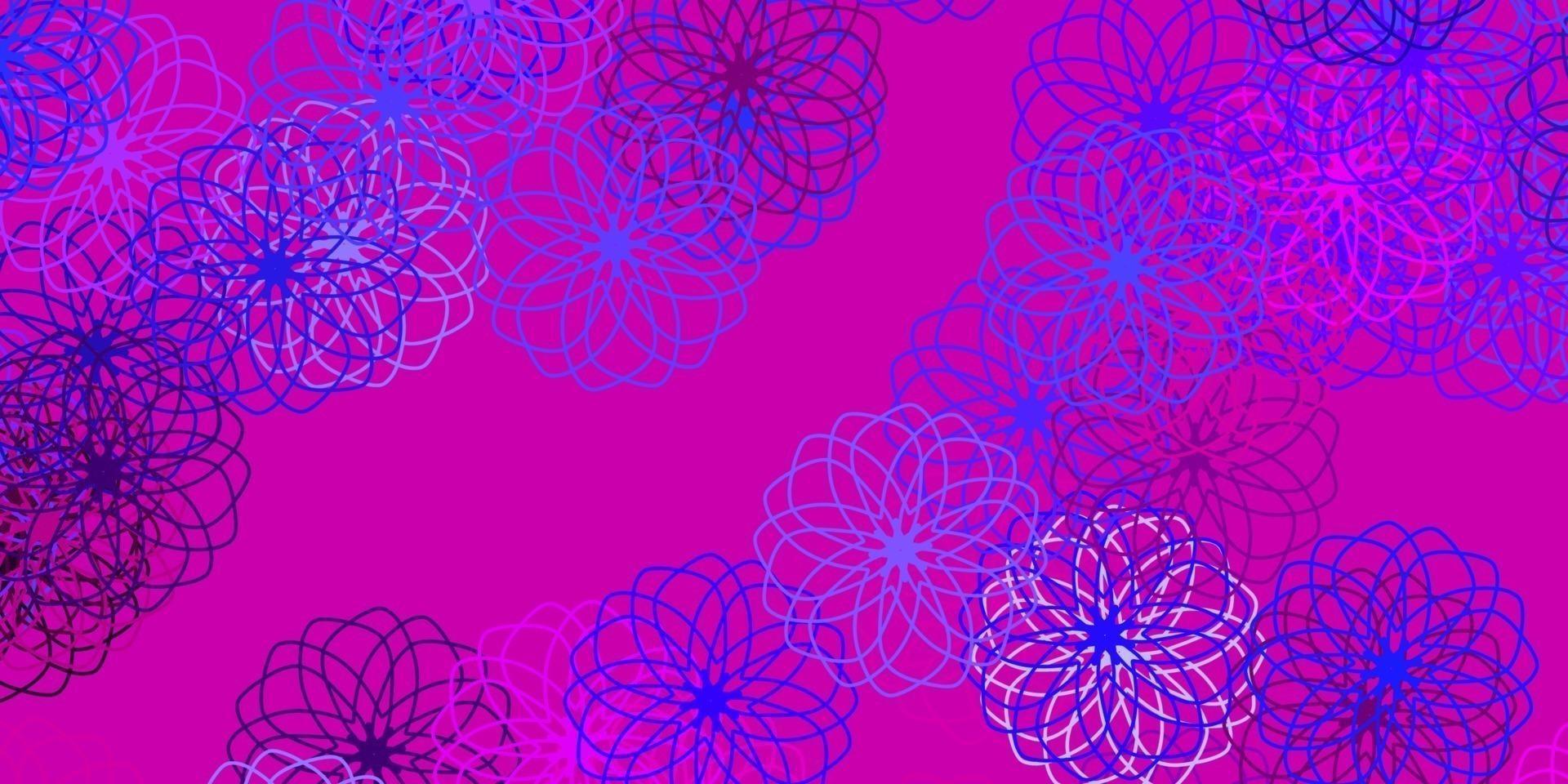 Fondo de vector violeta, rosa claro con burbujas.