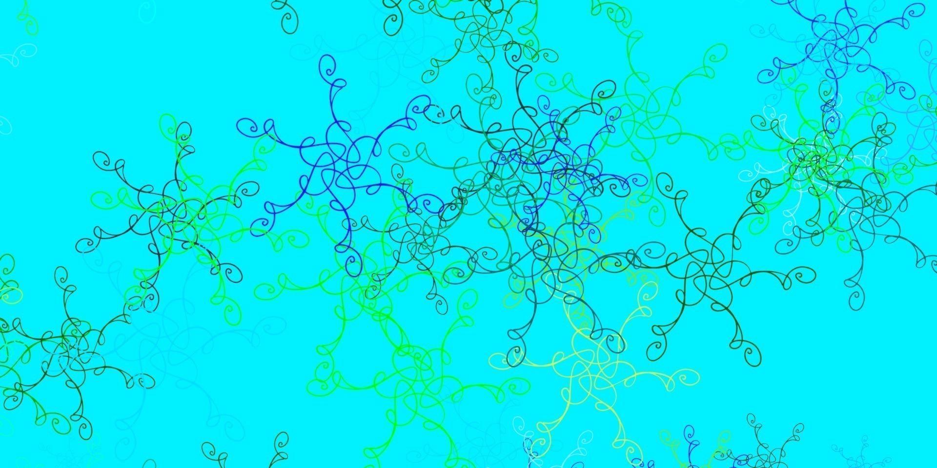 textura de vector azul claro, verde con arco circular.