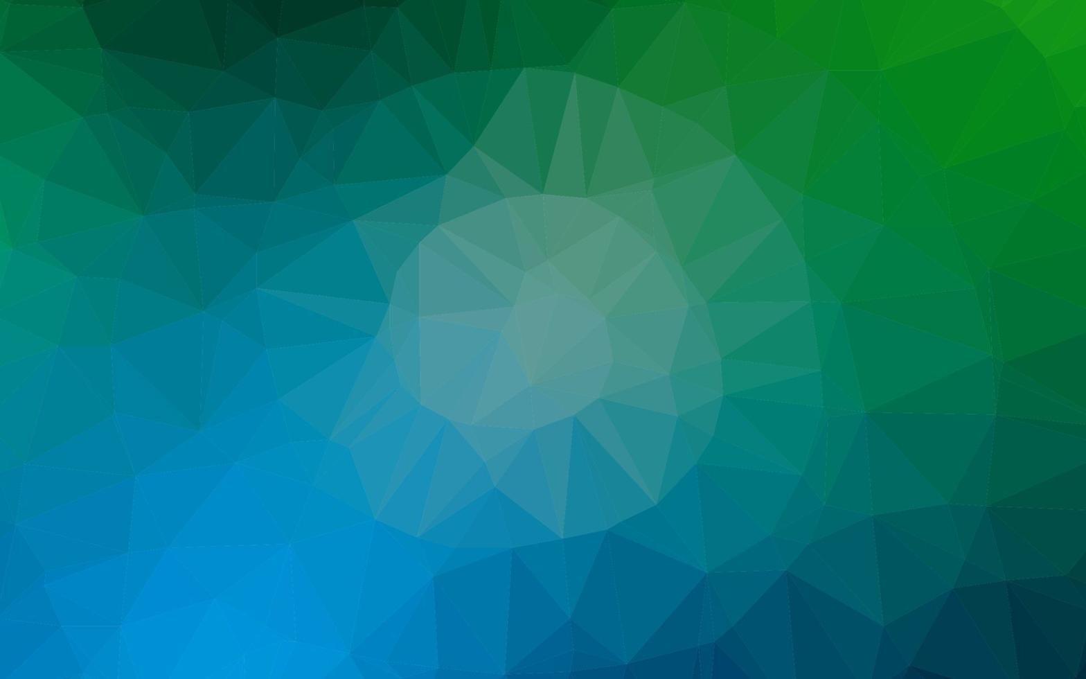 Light Blue, Green vector polygon abstract layout.